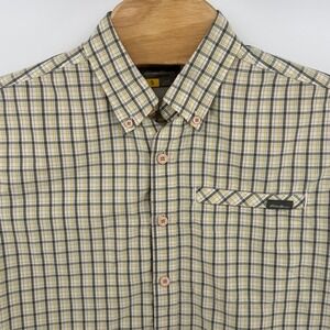 Eddie Bauer Travex Mens Plaid Short Sleeve Shirt Size L Outdoor Casual